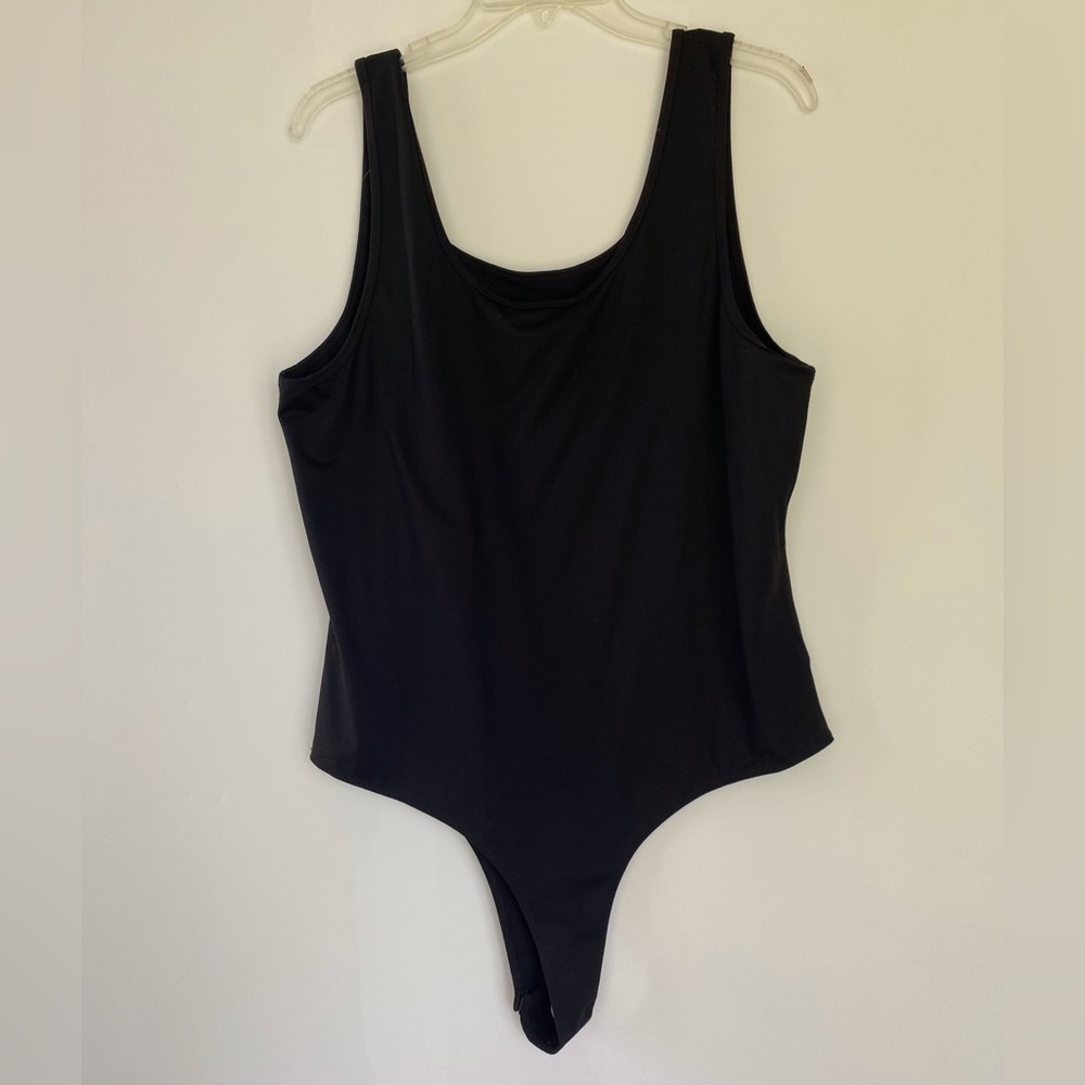 Heyson Black Sleeveless Tank Top Bodysuit with Snaps Size 2XL